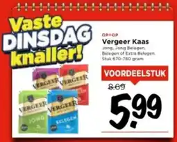 Vomar Voordeelmarkt Vergeer Kaas aanbieding