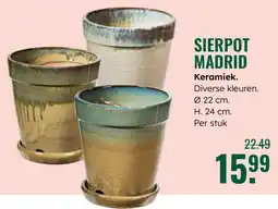 GroenRijk Sierpot madrid keramiek aanbieding