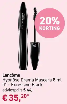 Mooi parfumerie Lancôme Hypnôse Drama Mascara 8 ml 01 - Excessive Black aanbieding