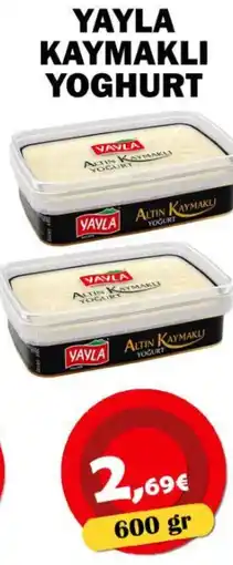 Avantage Supermarkt Yayla kaymakli yoghurt aanbieding