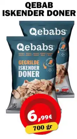Avantage Supermarkt Qebab iskender doner aanbieding