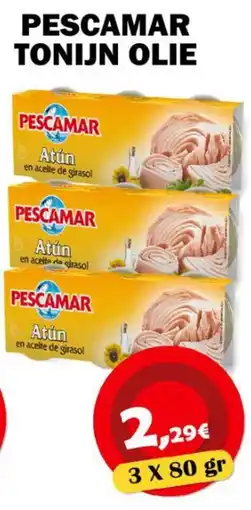 Avantage Supermarkt Pescamar tonijn olie aanbieding