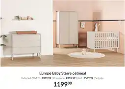 Babypark Europe Baby Sterre oatmeal aanbieding