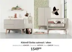 Babypark Kidsmill Sixties oatmeal / eiken aanbieding
