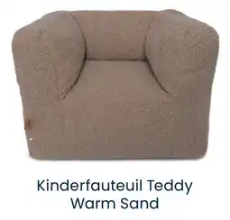 Babypark Kinderfauteuil Teddy Warm Sand aanbieding