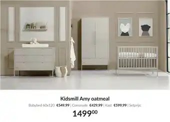 Babypark Kidsmill Amy oatmeal aanbieding