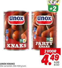 Dekamarkt Unox knaks aanbieding