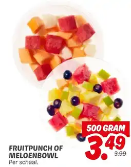 Dekamarkt Fruitpunch of meloenbowl aanbieding