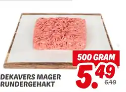 Dekamarkt Dekavers mager rundergehakt aanbieding