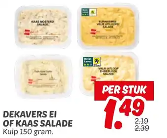 Dekamarkt Dekavers ei of kaas salade aanbieding