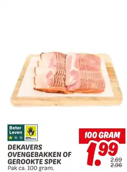 Dekamarkt Dekavers ovengebakken of gerookte spek aanbieding