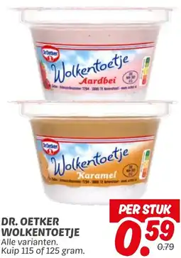 Dekamarkt Dr. Oetker Wolkentoetje aanbieding