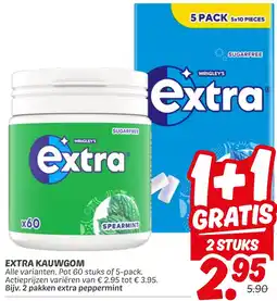 Dekamarkt Extra kauwgom aanbieding