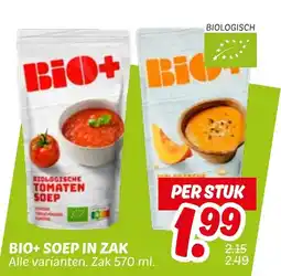 Dekamarkt BIO+ SOEP IN ZAK aanbieding