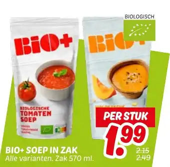 Dekamarkt BIO+ SOEP IN ZAK aanbieding