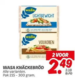Dekamarkt Wasa knäckebröd aanbieding
