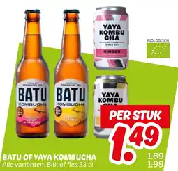 Dekamarkt Batu of yaya kombucha aanbieding