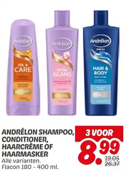 Dekamarkt Andrélon shampoo, conditioner, haarcrème of haarmasker aanbieding