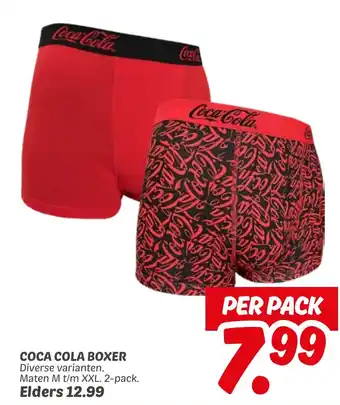 Dekamarkt Coca cola boxer aanbieding