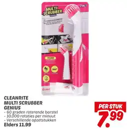 Dekamarkt Cleanrite multi scrubber genius aanbieding