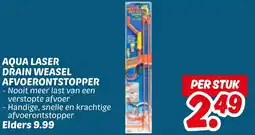 Dekamarkt Aqua laser drain weasel afvoerontstopper aanbieding