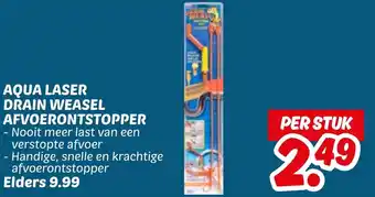 Dekamarkt Aqua laser drain weasel afvoerontstopper aanbieding