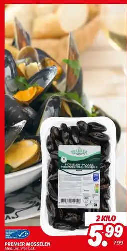 Dekamarkt Premier mosselen aanbieding