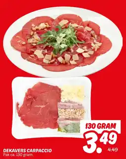 Dekamarkt Dekavers carpaccio aanbieding