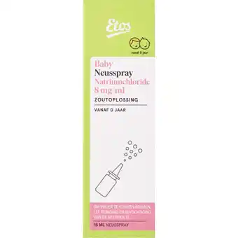 Albert Heijn Etos Babyneusspray zoutoplossing aanbieding