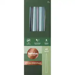 Albert Heijn Bolsius Gotische kaarsen metallic blue 24cm aanbieding