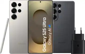 Coolblue Samsung Galaxy S25 Ultra 256GB Grijs 5G + Accessoirepakket aanbieding