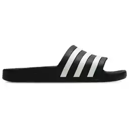 Foot Locker Adidas adilette Sneakers Heren - Zwart - Maat 40 - Rubber aanbieding