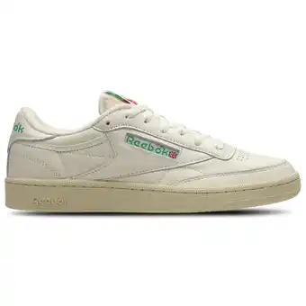 Foot Locker Reebok Club C Sneakers Heren - Wit - Maat 40.5 - Leer, Synthetisch aanbieding