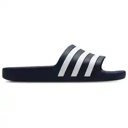 Foot Locker Adidas adilette Sneakers Heren - Blauw - Maat 40 - Rubber aanbieding