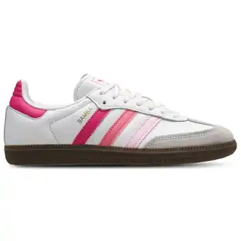 Foot Locker Adidas Samba Kindersneakers - Wit - Maat 37 1/3 - Leer aanbieding