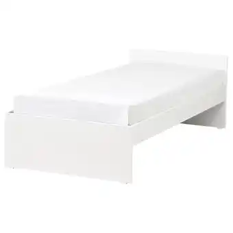IKEA Wit vihals bedframe, eenvoudig, minimalistisch ontwerp met strakke lijnen aanbieding