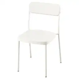 IKEA Vihals witte stoel, strak design, stapelbaar, staal, kunststof Ergonomische vorm aanbieding