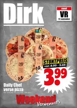 Dirk Daily Chef verse pizza aanbieding