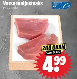Dirk Verse tonijnsteaks aanbieding