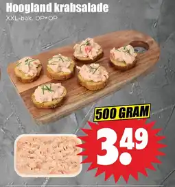 Dirk Hoogland krabsalade aanbieding