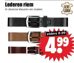 Dirk Lederen riem aanbieding