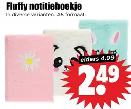 Dirk Fluffy notitieboekje aanbieding