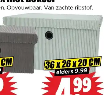 Dirk Opbergbox met deksel aanbieding