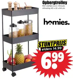 Dirk Opbergtrolley aanbieding