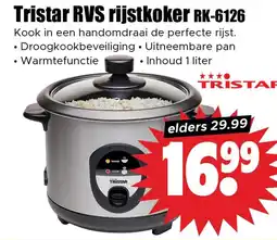 Dirk Tristar RVS rijstkoker RK-6126 aanbieding