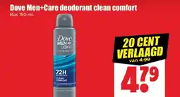 Dirk Dove Men+Care deodorant clean comfort aanbieding