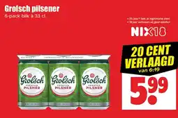 Dirk Grolsch pilsener aanbieding