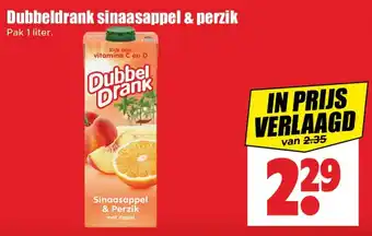 Dirk Dubbeldrank sinaasappel & perzik aanbieding