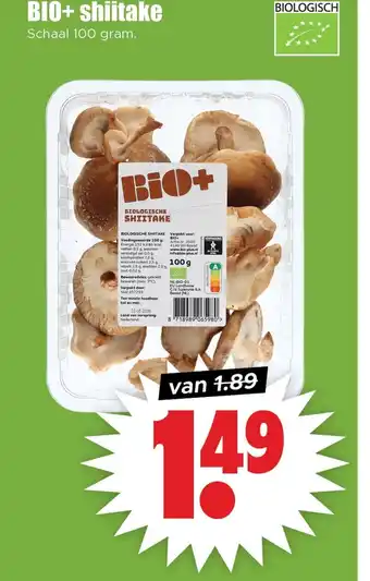 Dirk BIO+ shiitake aanbieding