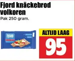 Dirk Fjord knäckebrod volkoren aanbieding